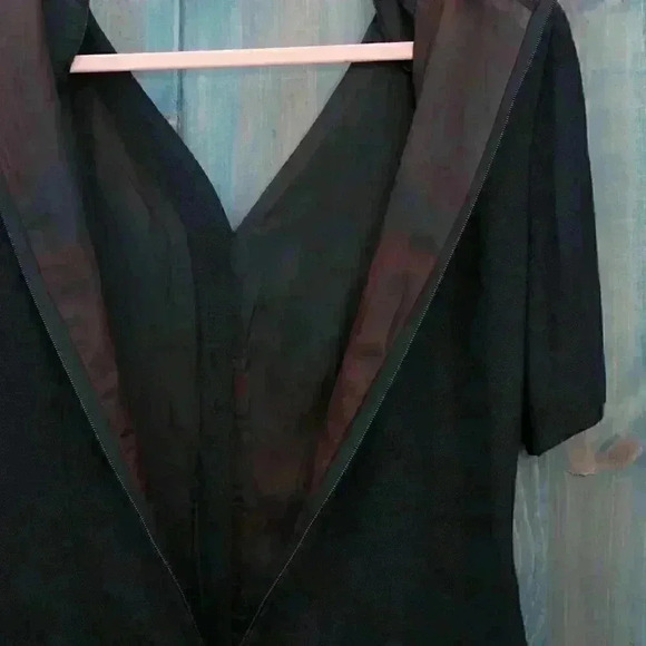 80s Vintage Black Dress Formal Gold Button Ronnie Rosado Size 11 12 Medium - Picture 7 of 7